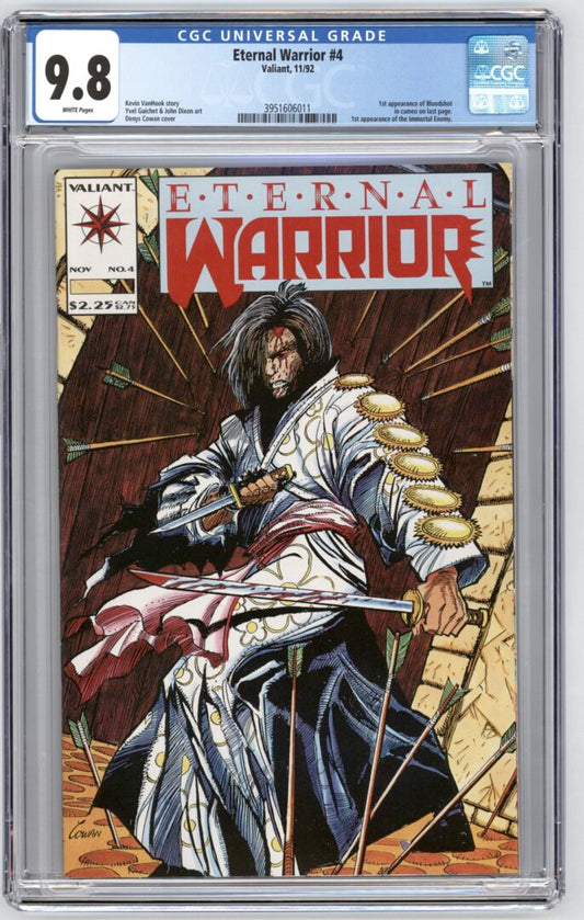 Eternal Warrior #4  CGC 9.8  1st Appearance of Bloodshot