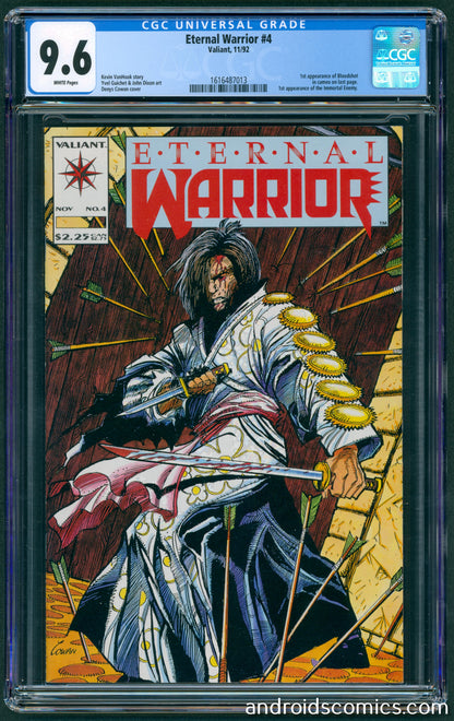Eternal Warrior #4 CGC 9.6  1st App. of Bloodshot
