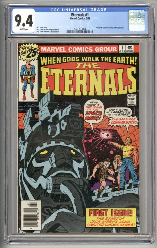 Eternal #1  CGC 9.4  1st appearance of the Eternals