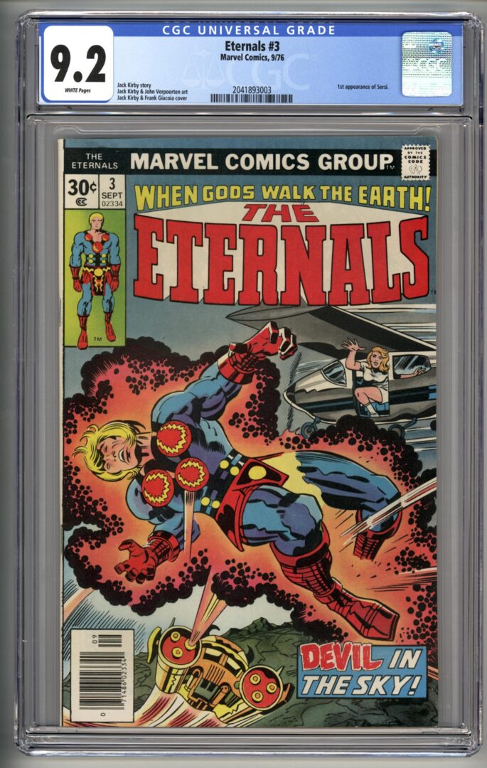 Eternals #3  CGC 9.2  1st appearance of Sersi