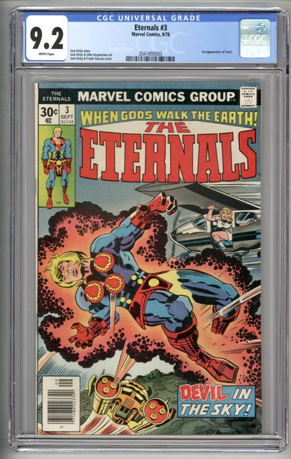 Eternals #3  CGC 9.2  1st appearance of Sersi