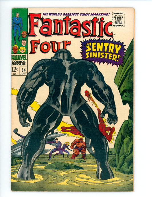Fantastic Four #64 FN  1st App. of the Kree Sentry
