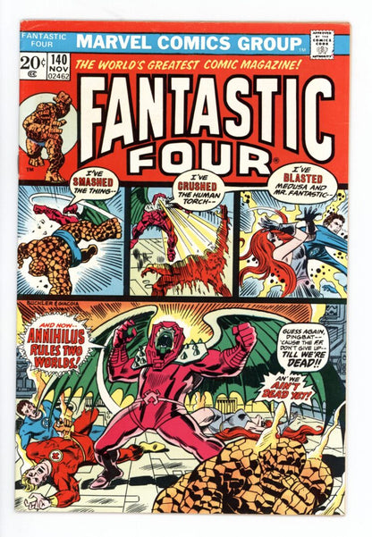Fantastic Four #140  VG/FN  Origin of Annihilus