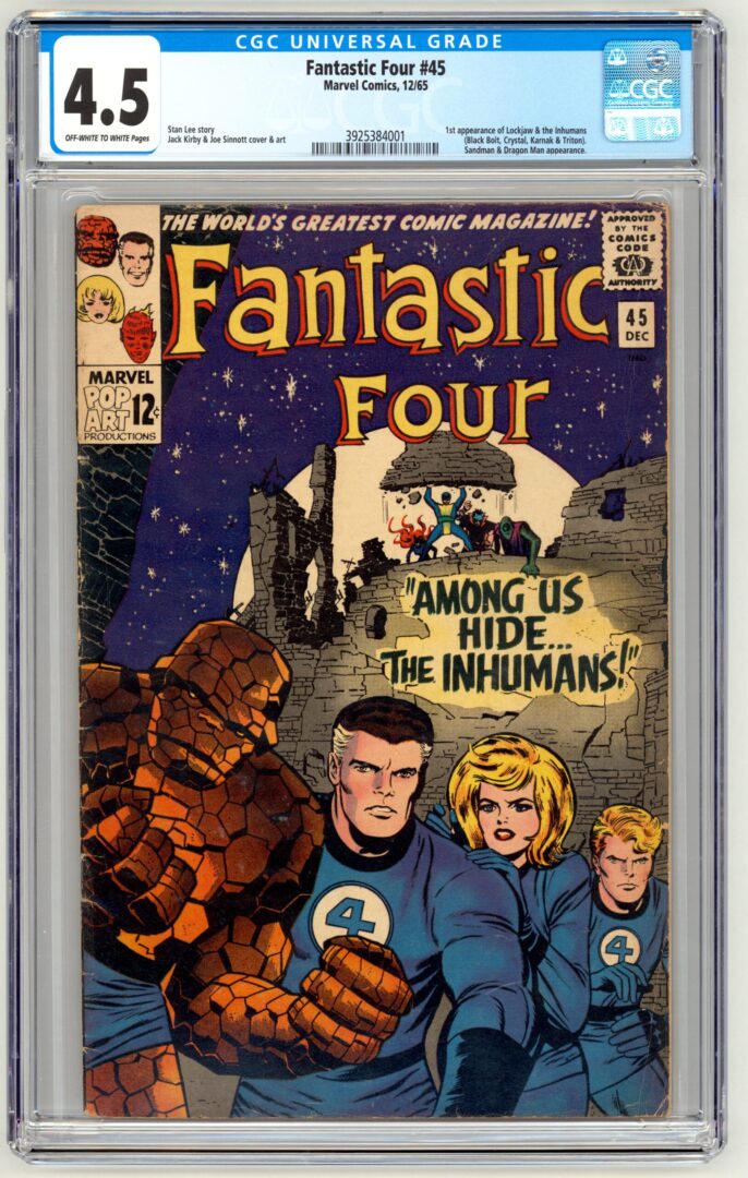 Fantastic Four #45  CGC 4.5  1st appearance of the Inhumans