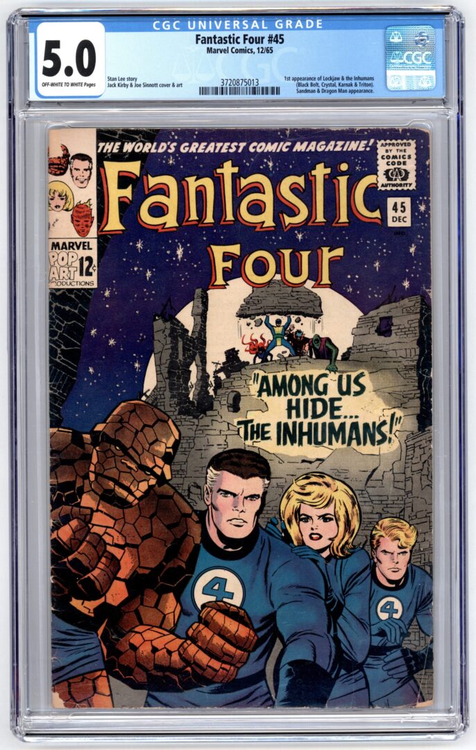 Fantastic Four #45  CGC 5.0  1st appearance of the Inhumans