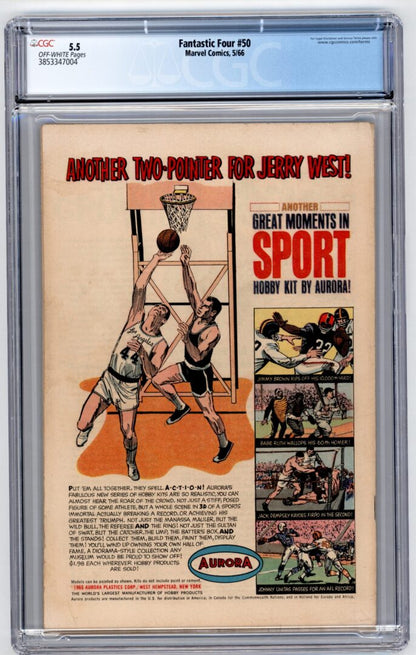 Fantastic Four #50  CGC 5.5