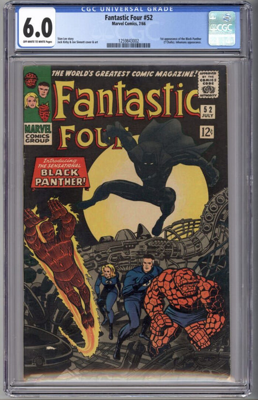 Fantastic Four #52  CGC 6.0  1st appearance of Black Panther