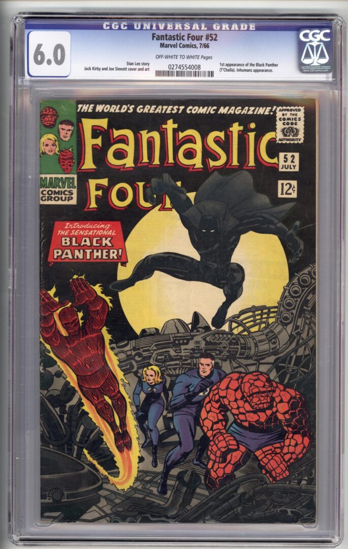 Fantastic Four #52  CGC 6.0  1st appearance of the Black Panther
