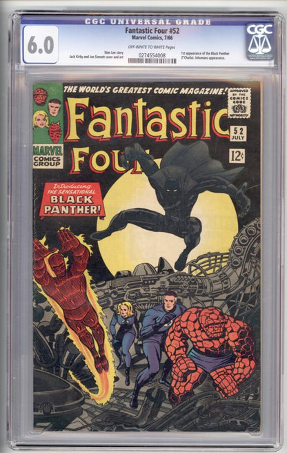 Fantastic Four #52  CGC 6.0  1st appearance of the Black Panther