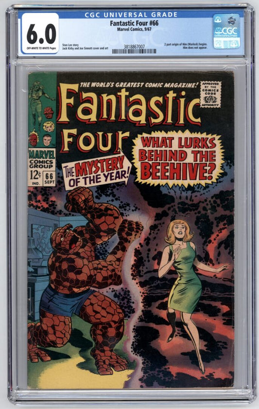 Fantastic Four #66  CGC 6.0  Origin of Him