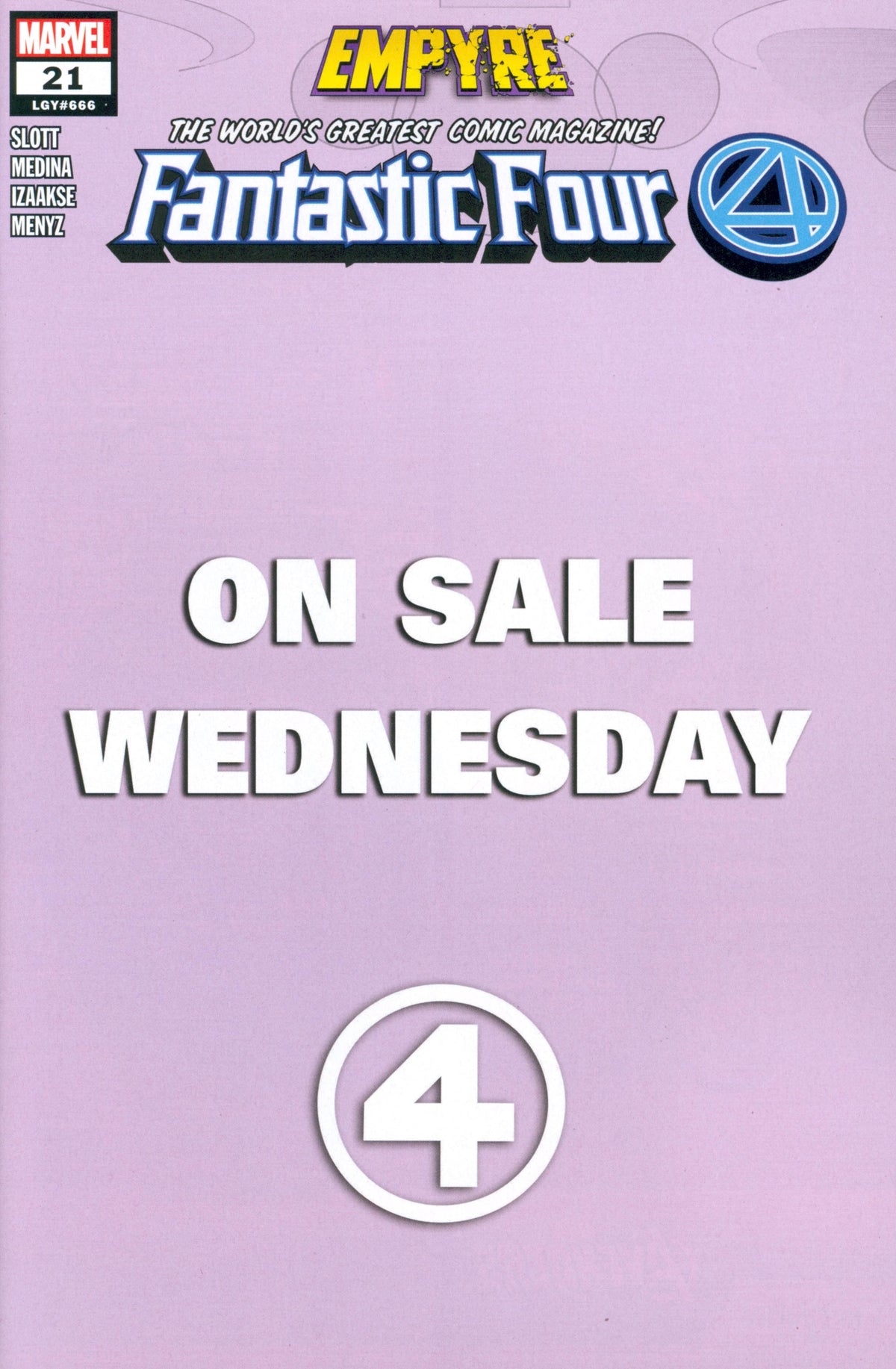 Fantastic Four #21 Marvel Wednesday Variant Emp