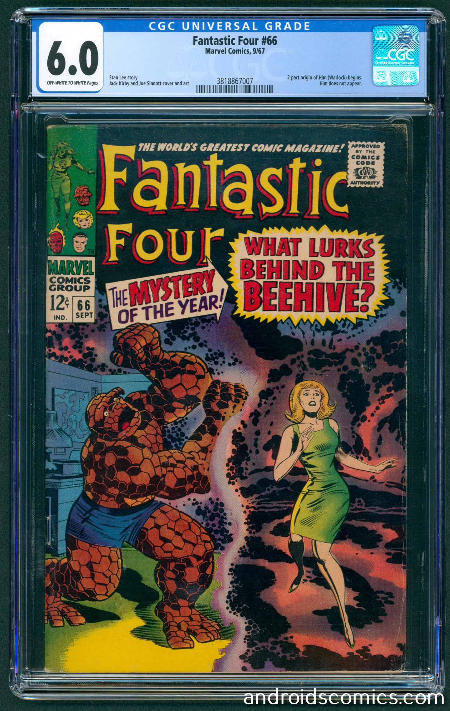 Fantastic Four #66  CGC 6.0  Origin of Him