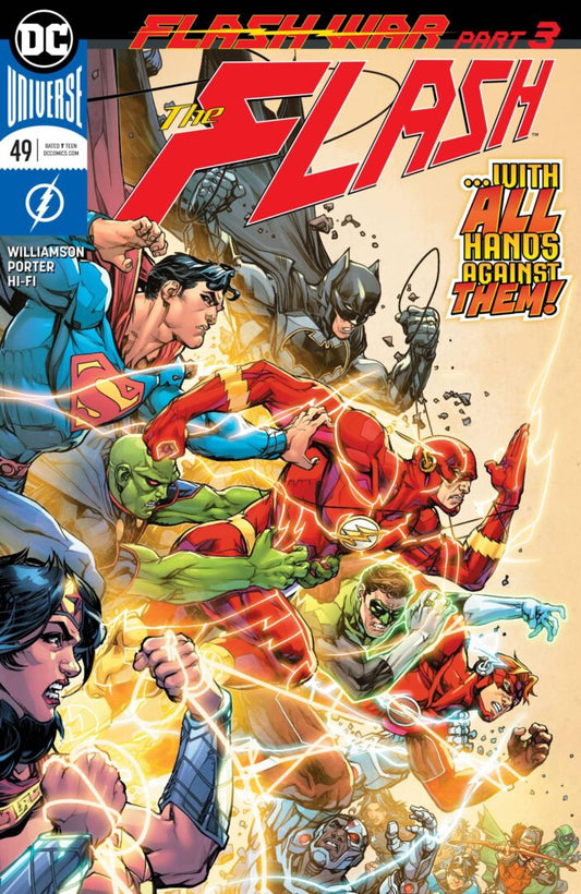 Flash #49  Cover A  NM  1st appearance of Hunter Zolomon as the Flash