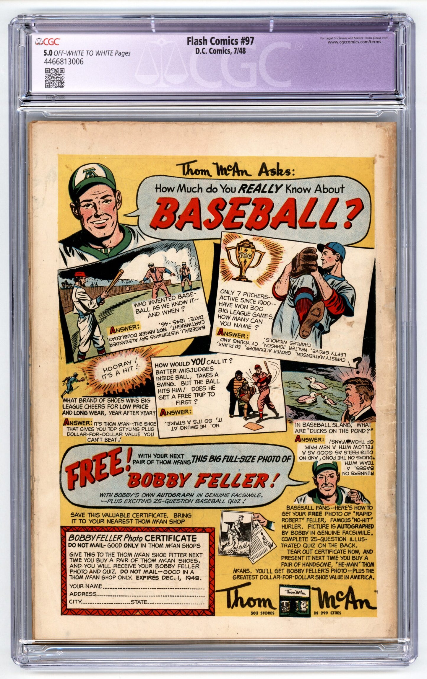 Flash Comics #97 CGC 5.0