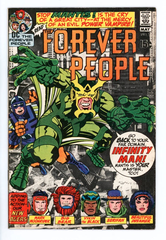 Forever People #2  FN  1st appearance of Mantis
