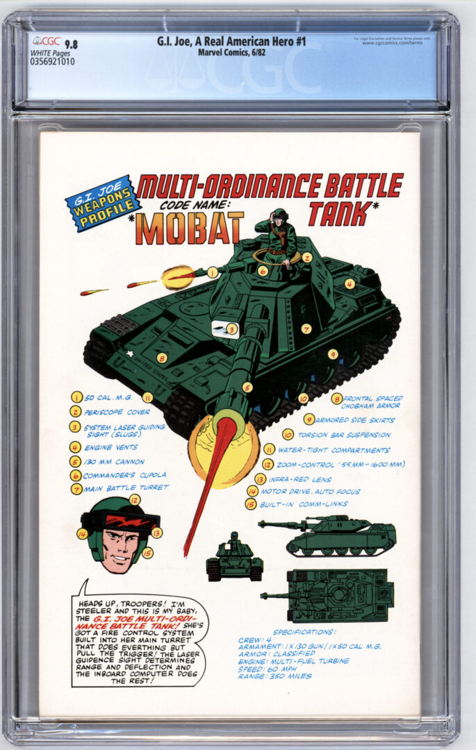 G.I. Joe #1  CGC 9.8