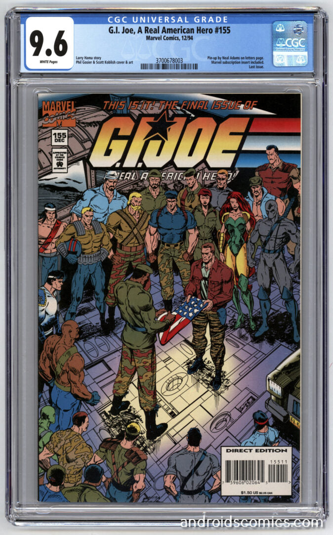G.I. Joe #155  CGC 9.6  Last Issue