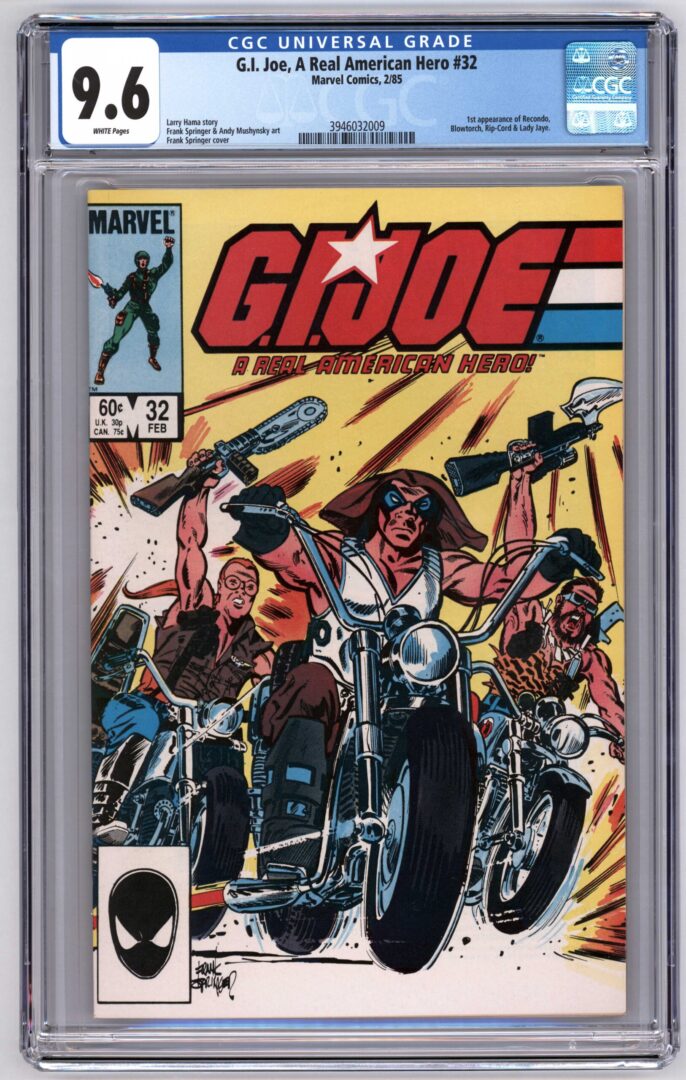 G.I. Joe #32  CGC 9.6  1st appearance of Lady Jaye