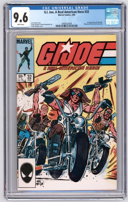 G.I. Joe #32  CGC 9.6  1st appearance of Lady Jaye