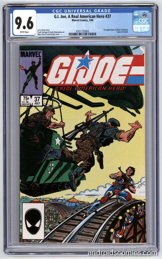 G.I. Joe #37 CGC 9.6 1st App. of Flint, Footloose,Tomax & Xamot