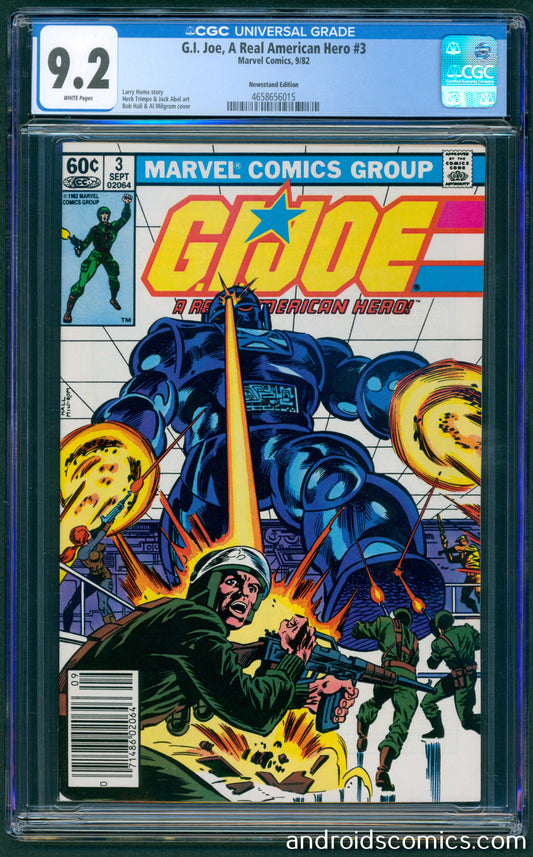 G.I. Joe #3  CGC 9.2 Newsstand Edition