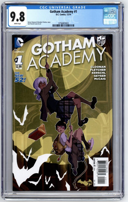 Gotham Academy #1  CGC 9.8  1st appearance of Olive Silverlock,  Kyle and Mia 'Maps' Mizoguchi