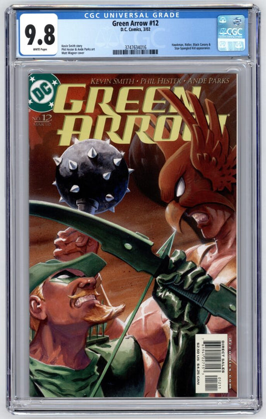 Green Arrow #12  CGC 9.8  1st appearance of Onomatopoeia