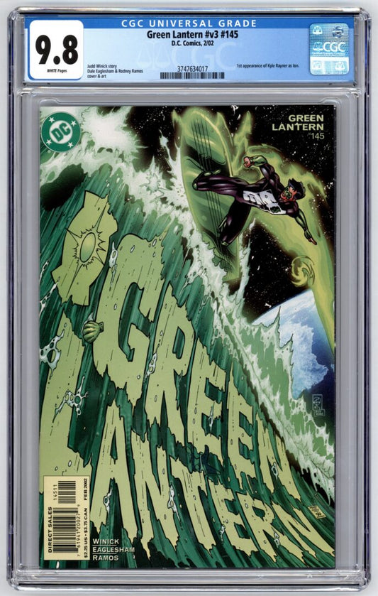 Green Lantern #145  CGC 9.8  1st appearance of Kyle Rayner Ion