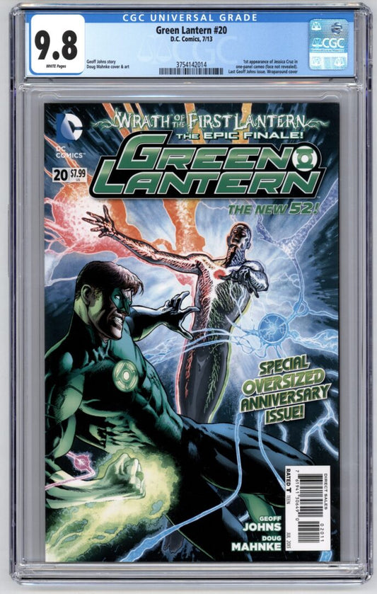 Green Lantern #20  CGC 9.8  1st cameo App. of  Jessica Cruz