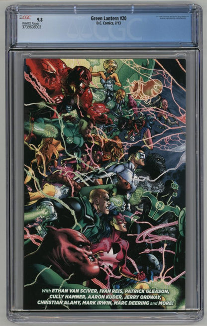 Green Lantern #20  CGC 9.8  1st cameo appearance of Jessica Cruz