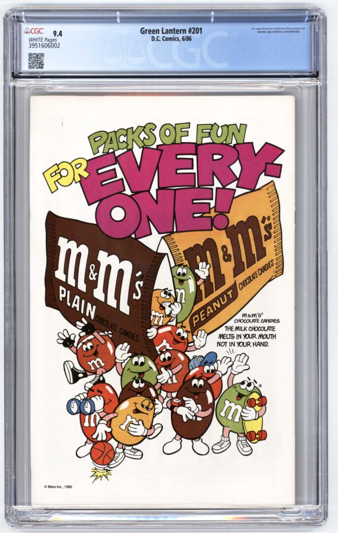 Green Lantern #201  CGC 9.4 1st App. of Kilowog