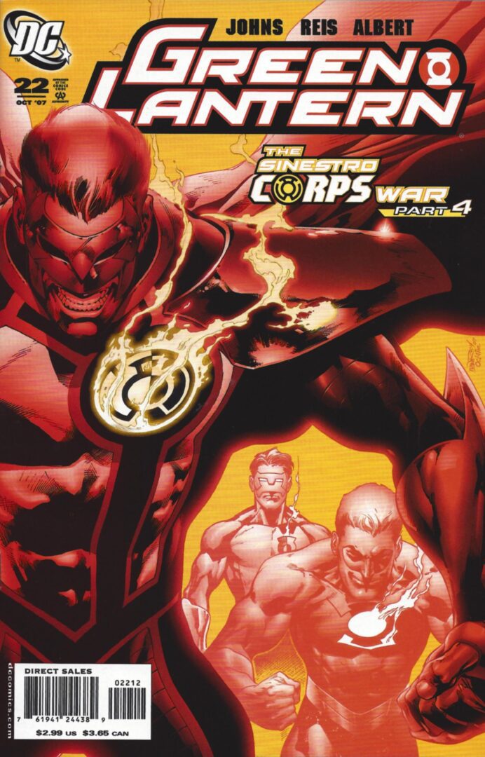 Green Lantern #22  2nd print  VF