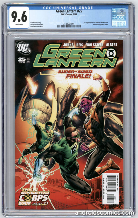 Green Lantern #25  CGC 9.6  1st App. of Larfleeze and Atrocitus