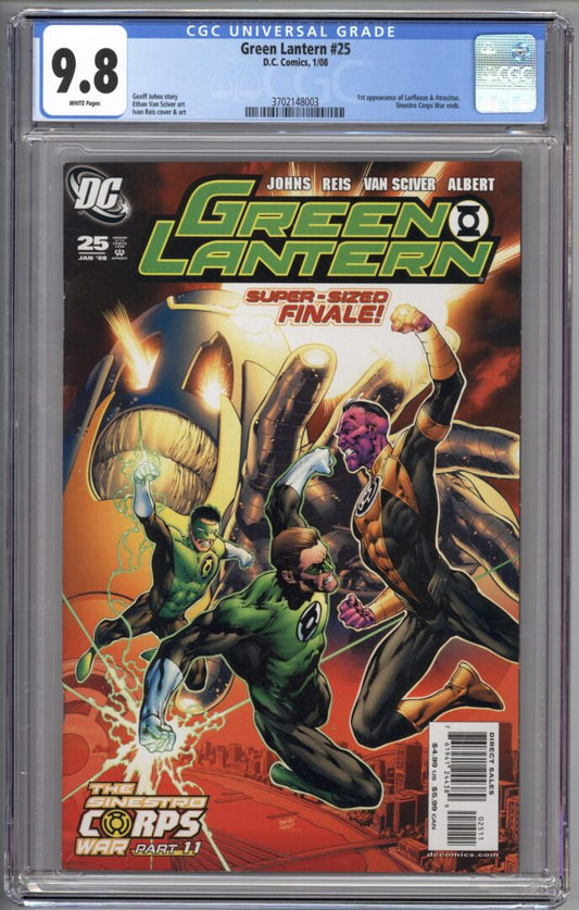 Green Lantern #25  CGC 9.8  1st appearance of Larfleeze and Atrocitus