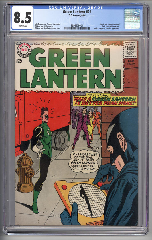 Green Lantern #29  CGC 8.5  1st appearance of Black Hand