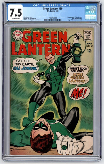 Green Lantern #59  CGC 7.5  1st App. of Guy Gardner