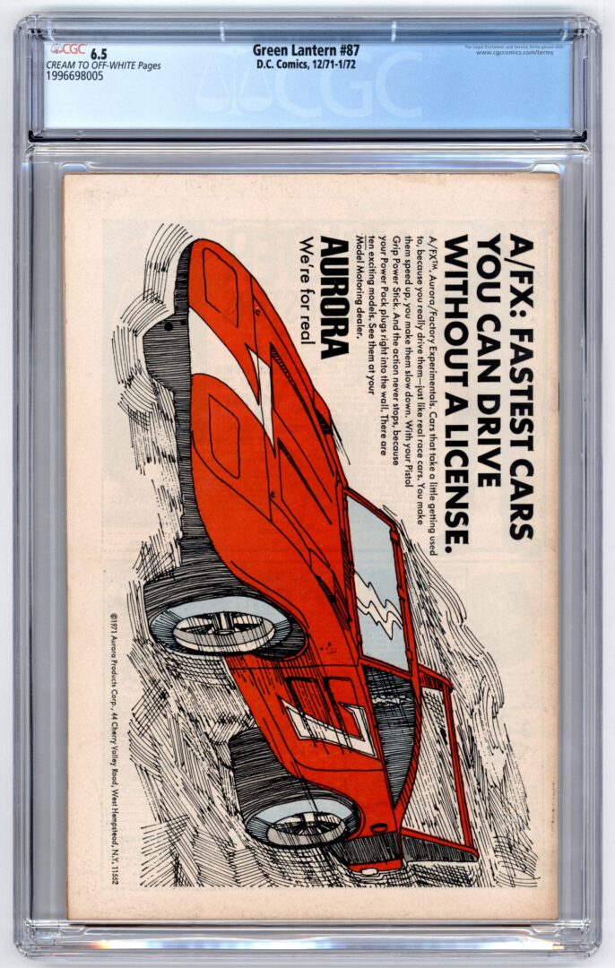 Green Lantern #87  CGC 6.5  1st appearance of John Stewart