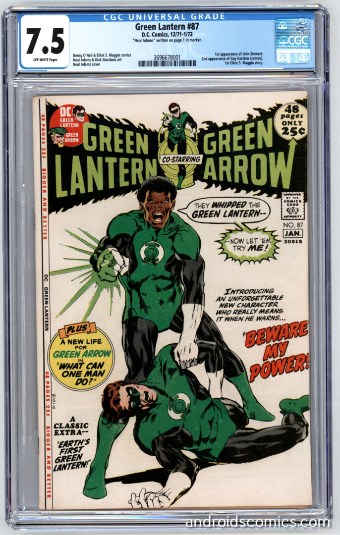Green Lantern #87CGC 7.5 1st App. of John Stewart