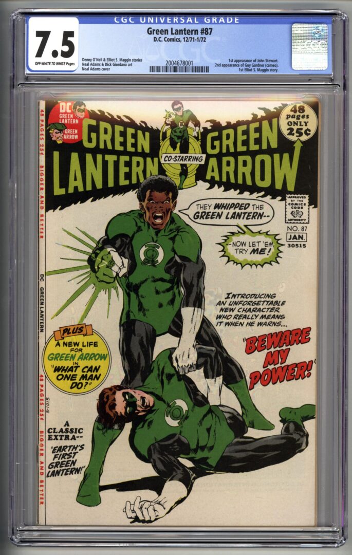 Green Lantern #87  CGC 7.5  1st appearance of John Stewart