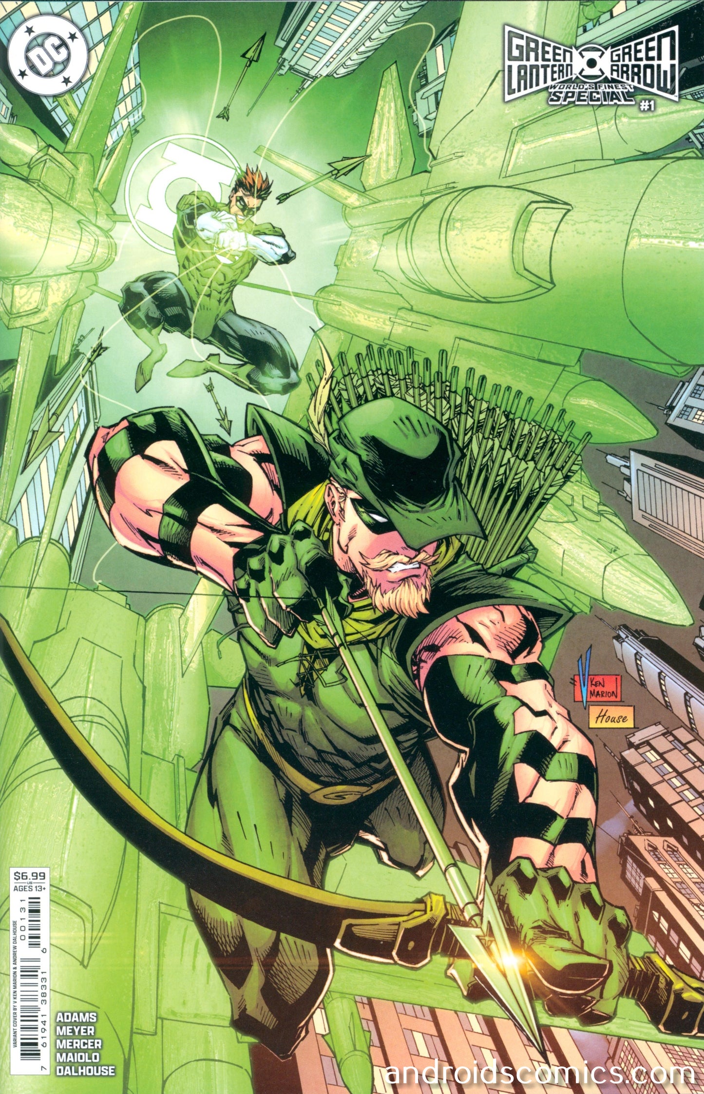 Green Lantern Green Arrow Worlds Finest Special #1 (One Shot) Cover C V Ken Marion Card Stock Variant