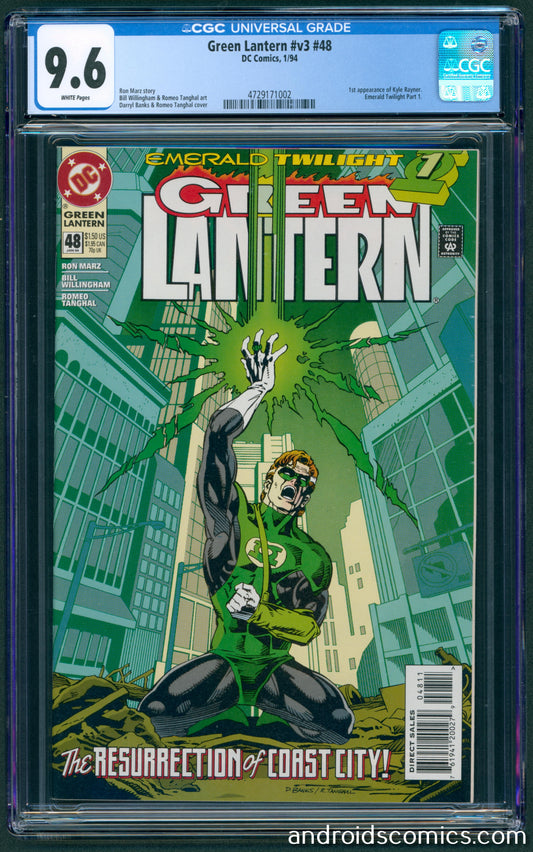 Green Lantern #48  CGC 9.6 1st App. of Kyle Rayner