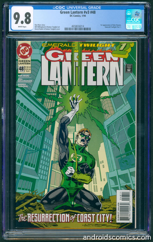 Green Lantern #48  CGC 9.8 1st App. of Kyle Rayner