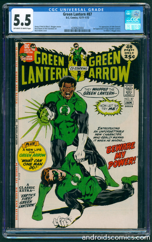 Green Lantern #87 CGC 5.5 1st App. of John Stewart