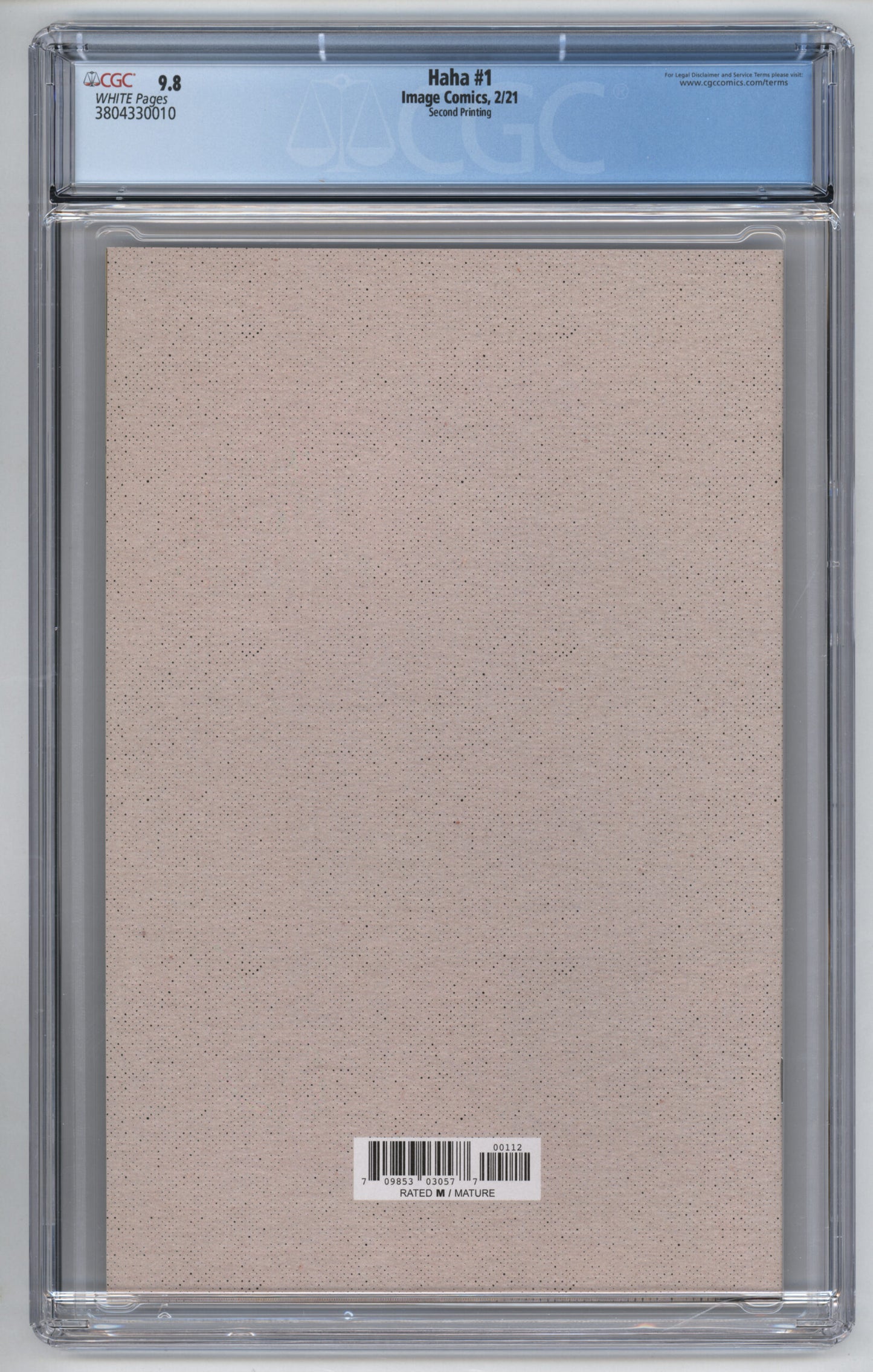HAHA #1  2nd Print  CGC 9.8