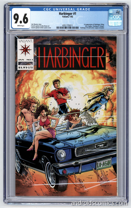 Harbinger #1 CGC 9.6 1st App. of Harbinger