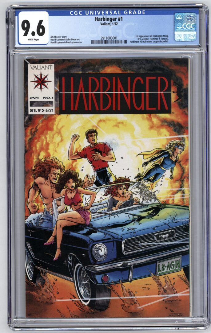 Harbinger #1  CGC 9.6  1st appearance of Harbinger