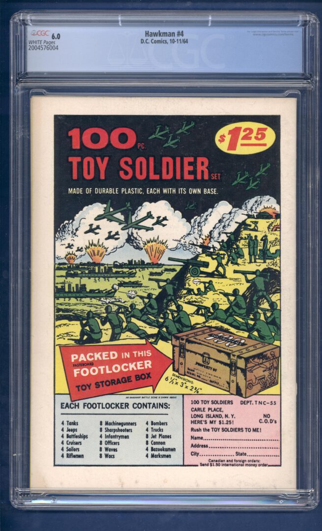 Hawkman #4  CGC 6.0  Origin and 1st appearance of Zantanna