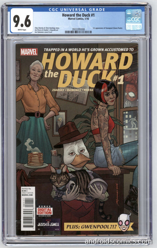 Howard the Duck #1  CGC 9.6  1st App. of Gwenpool