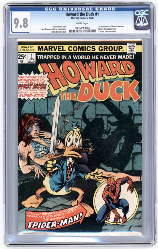 Howard the Duck #1  CGC 9.8  1st appearance of Beverly Switzler