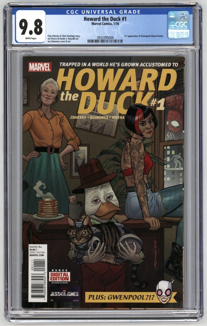 Howard the Duck #1  CGC 9.8  1st appearance of Gwenpool